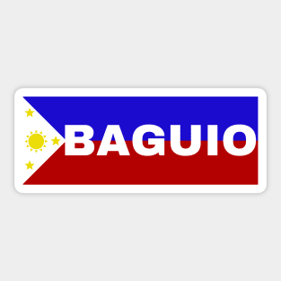 Baguio City in Philippines Flag Sticker